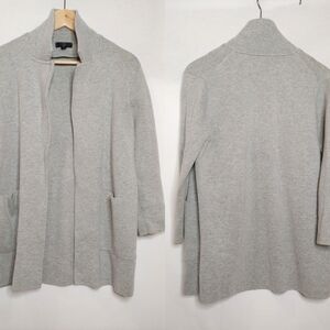 J.‎ Crew Sophie open front sweater blazer Cardigan Heather Gray J0244 Size Small